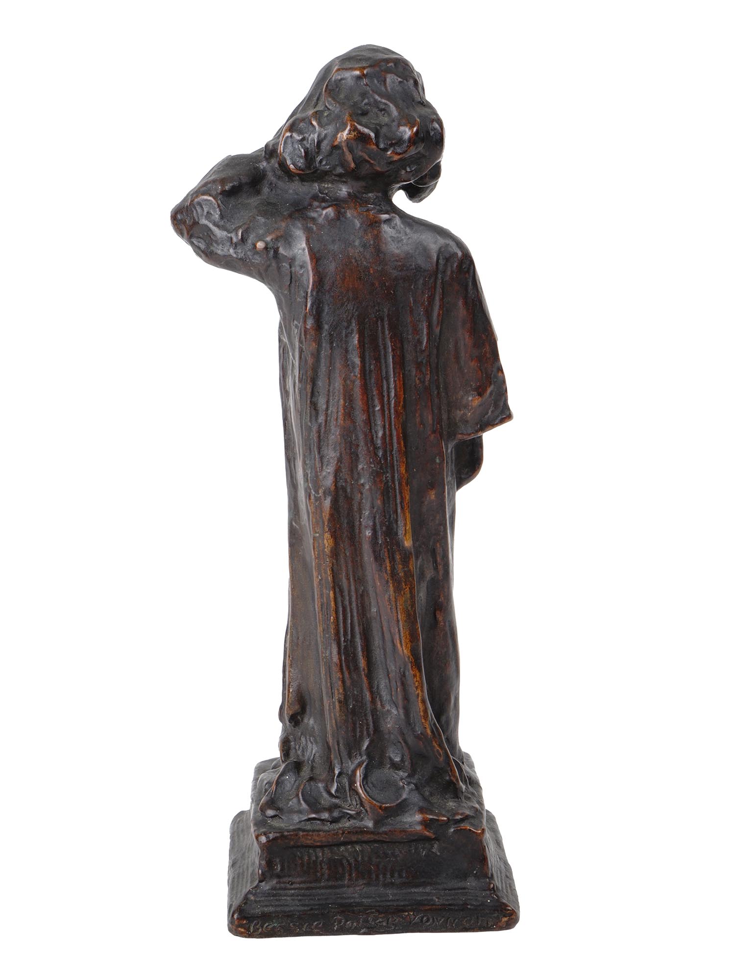 AMERICAN BRONZE FIGURE OF GIRL BY BESSIE VONNOH PIC-3